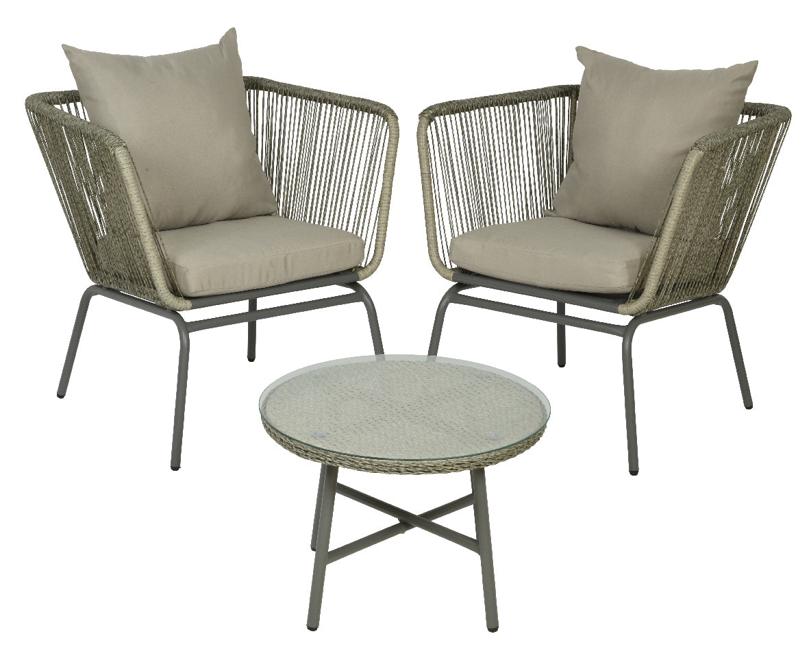 Set da esterno due poltrone e tavolino  Set da esterno due poltrone e tavolino